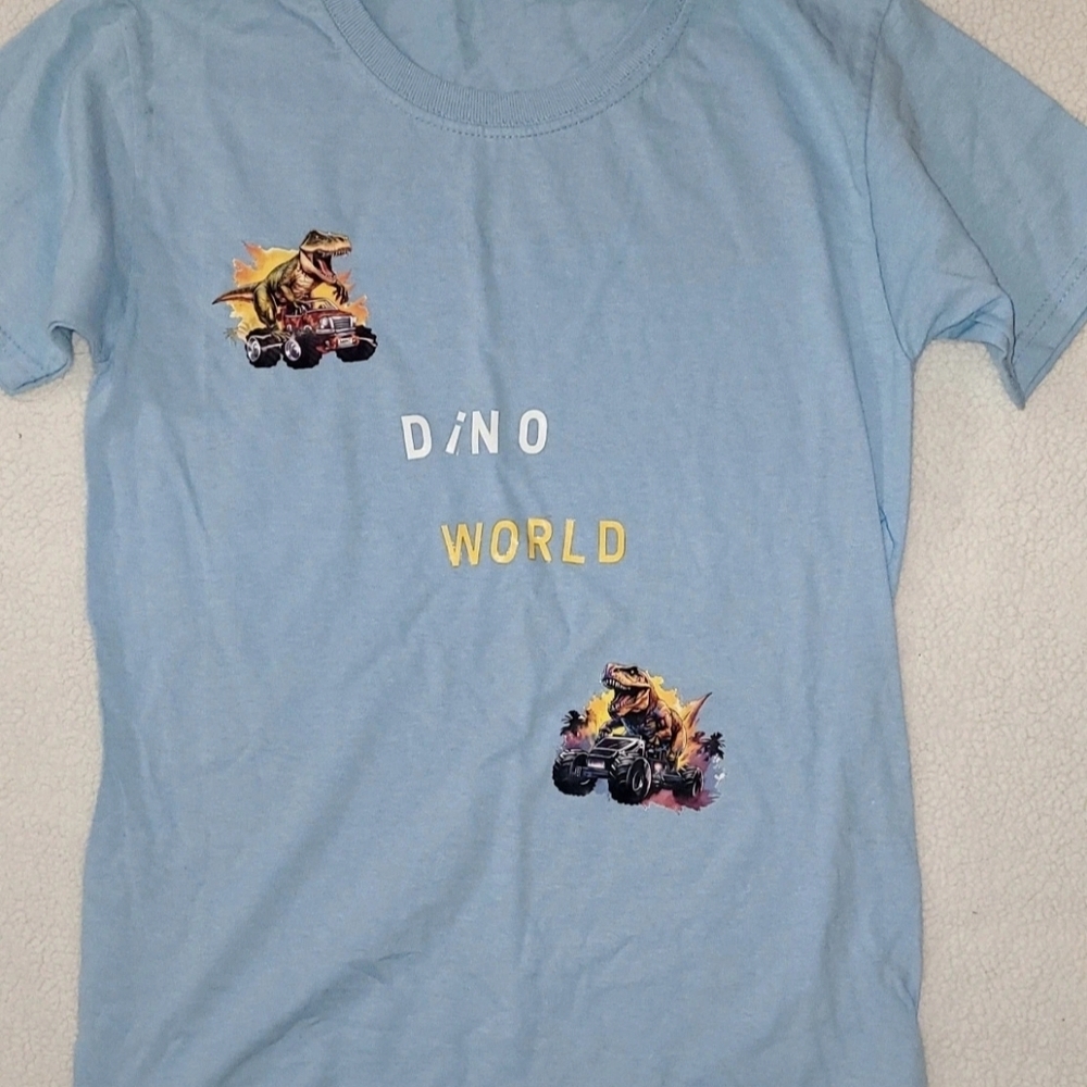 Dino World Blue Kids T-Shirt